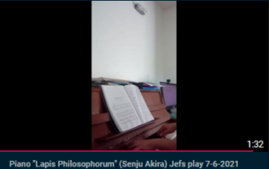 Lapis Philosophorum Senju Akira - Jefs Piano Play 7June2021