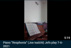 Resphoina Joe Isaïchi - Jefs piano play 7 June 2021
